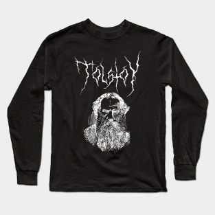 Leo Tolstoy Gothic Black Metal Long Sleeve T-Shirt
